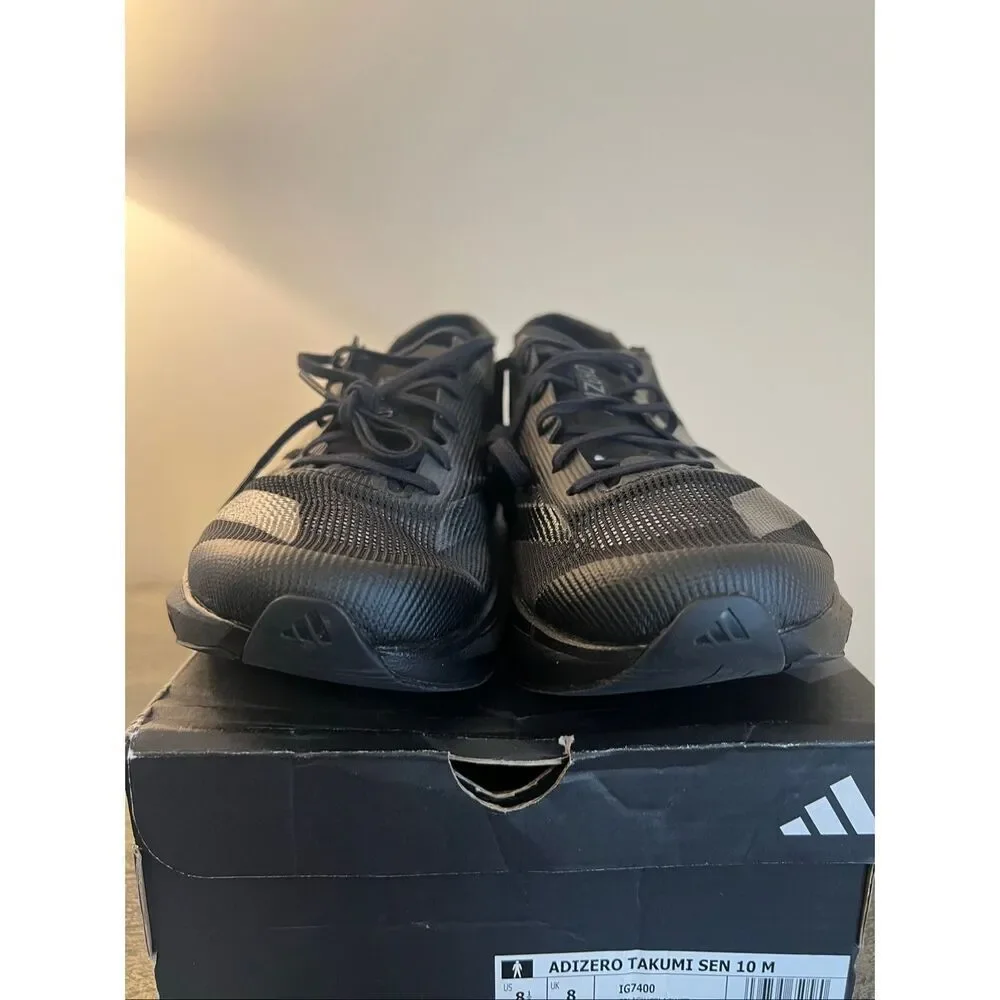 Adidas Adizero Takumi Sen 10 Running Shoes – Core Black – Men’s US 8.5